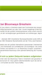 Mobile Screenshot of bloomways-griesheim.de
